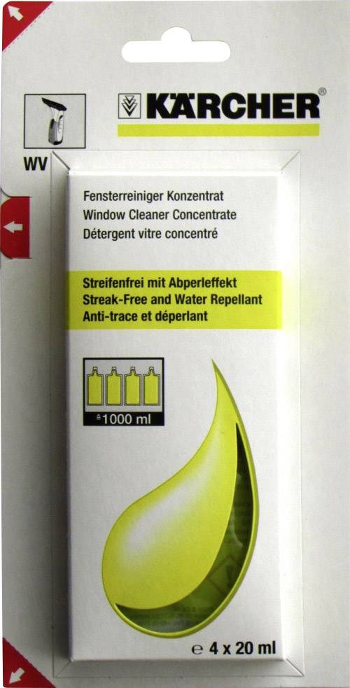 Kärcher Home & Garden RM 503 *KNA 4x20ml Fensterreinigerkonzen Glasreinger-concentraat