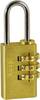 Kasp K11020D Hangslot Goud-geel Cijferslot