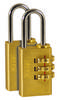 Kasp K11020D2 Hangslot Goud-geel Cijferslot