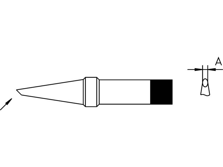 Weller 4PTAA7-1 Soldeerpunt Ronde vorm, afgeschuind Grootte soldeerpunt 1.6 mm