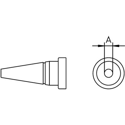 Weller LT-AS Soldeerpunt Ronde vorm Grootte soldeerpunt 1.6 mm Lengte soldeerpunt: 13 mm Inhoud: 1 stuk(s)