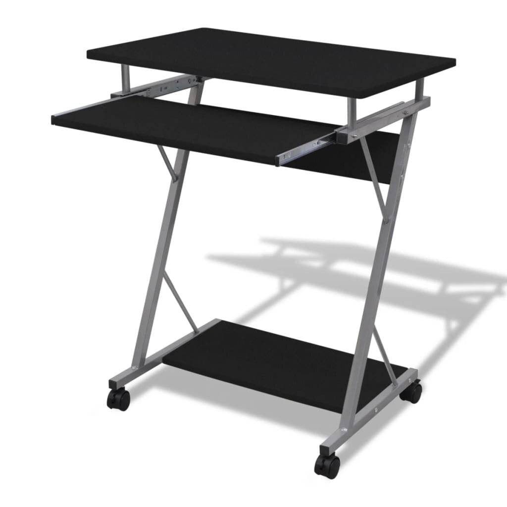 vidaXL - Studenten - computerbureau - 60 - x - 40 - x - 74 - cm - (zwart)-5