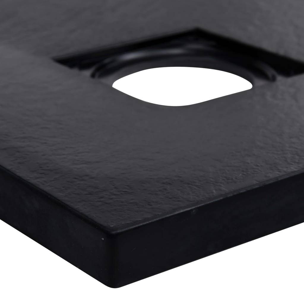 vidaXL - Douchebak - 90x90 - cm - SMC - zwart-3