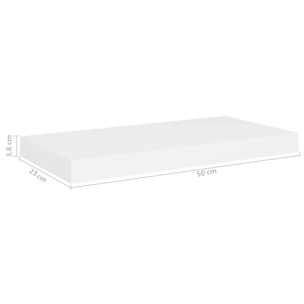 Symboolafbeelding voor vidaXL - Wandschap - zwevend - 50x23x3,8 - cm - MDF - wit