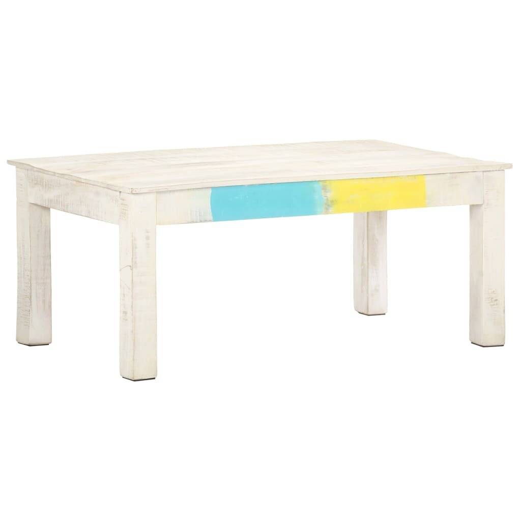 Symboolafbeelding voor vidaXL - Salontafel - 110x60x45 - cm - massief - mangohout - wit