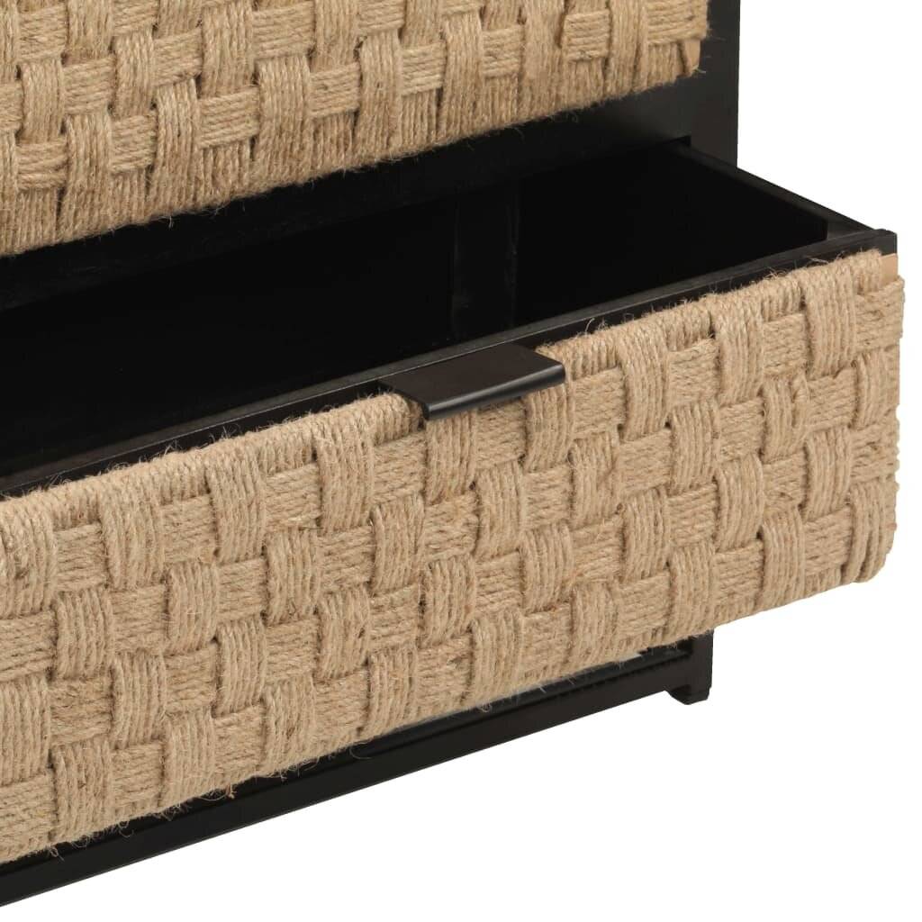 vidaXL - Nachtkastje - 40x30x50 - cm - massief - mangohout-5