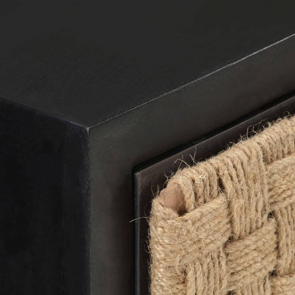 vidaXL - Nachtkastje - 40x30x50 - cm - massief - mangohout-1