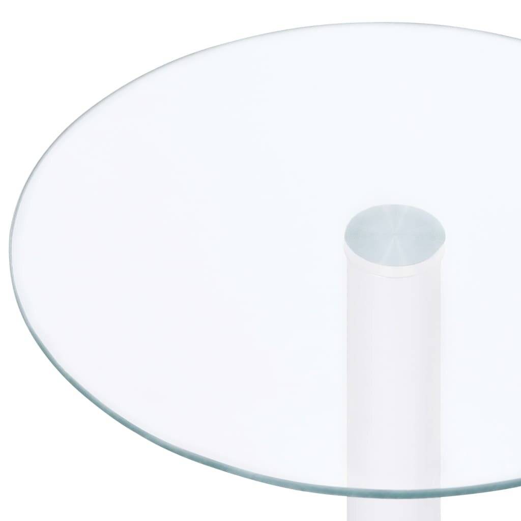 vidaXL - Salontafel - 40 - cm - gehard - glas - transparant-2