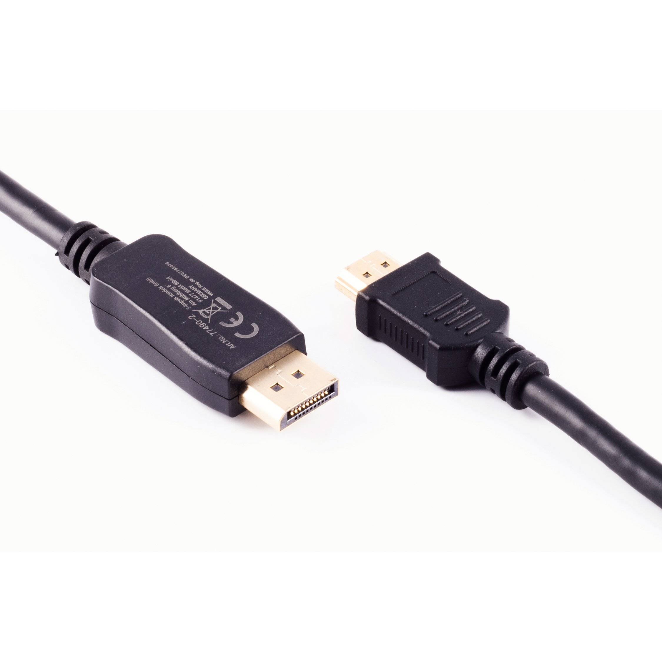 ShiverPeaks BS77492-2 - 2 m - DisplayPort - HDMI - Mannelijk - Mannelijk - Goud-2