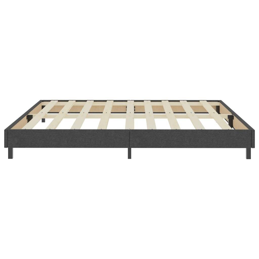 vidaXL - Boxspring - stof - donkergrijs - 200x200 - cm-6