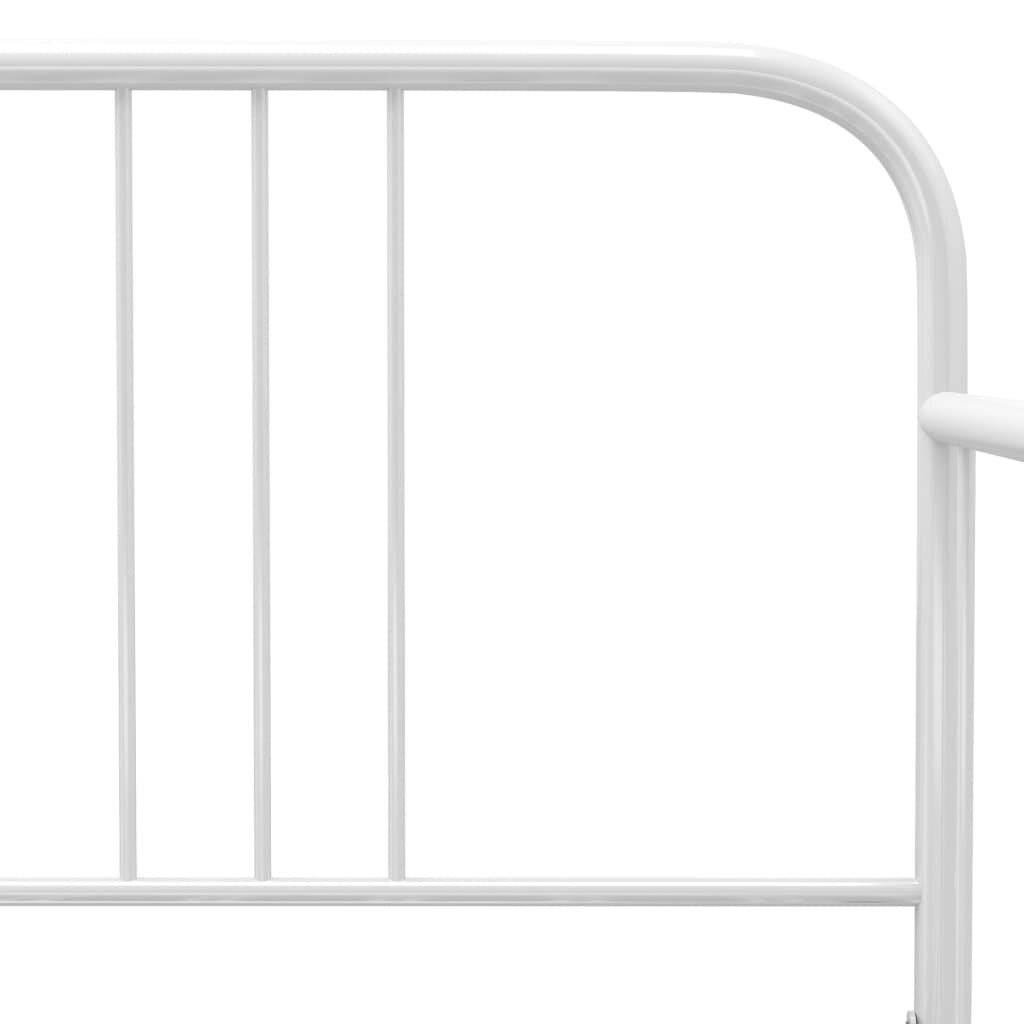 vidaXL - Slaapbankframe - metaal - wit - 90x200 - cm-5