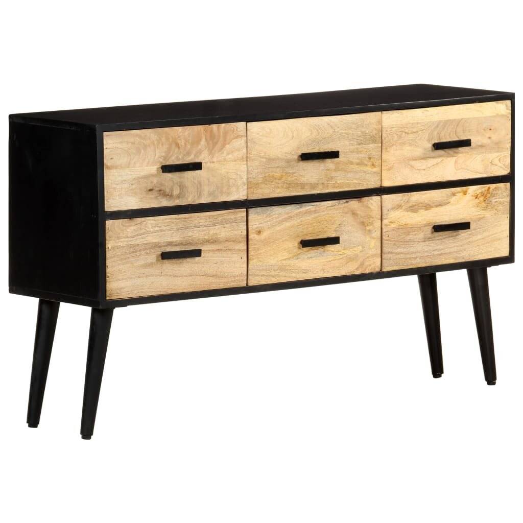 vidaXL - Dressoir - 110x33x64 - cm - massief - mangohout-0
