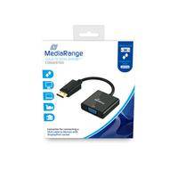 MediaRange VGA-aansluiting/DP-stekker 15cm zwart