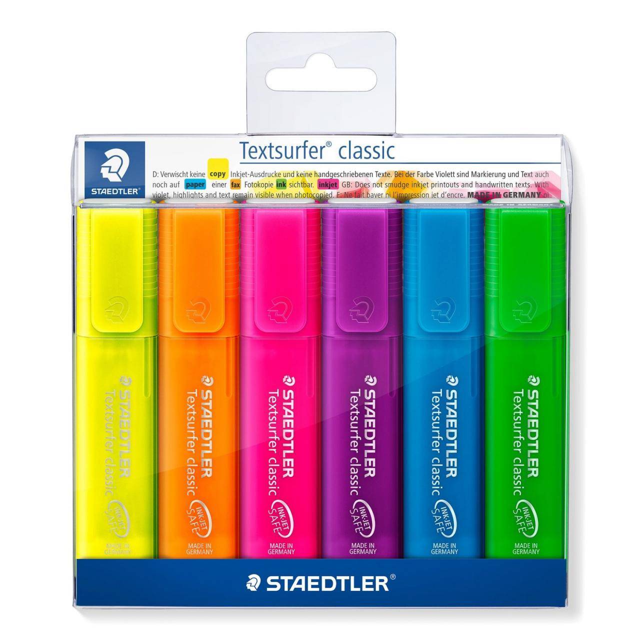 Staedtler 364 P WP6 markeerstift 6 stuk(s) Gevormde punt Meerkleurig-1