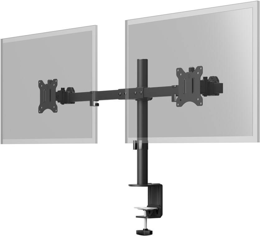 Goobay Fix dubbele monitorbeugel - monitorbeugel voor 2 monitoren tussen 17 en 32 inch (43-81 cm) tot 9 kg-2