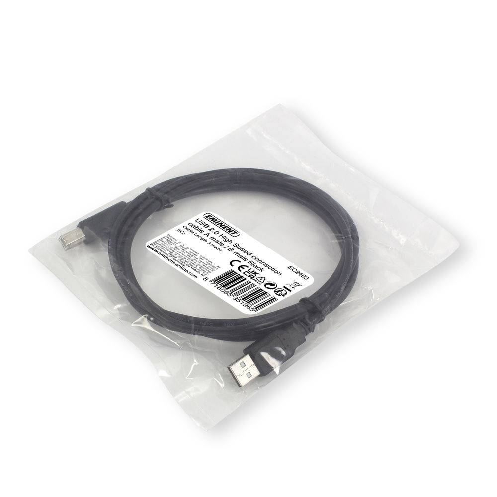 Eminent EC2403 USB 2.0 A Male/USB B Male - 3 meter-3