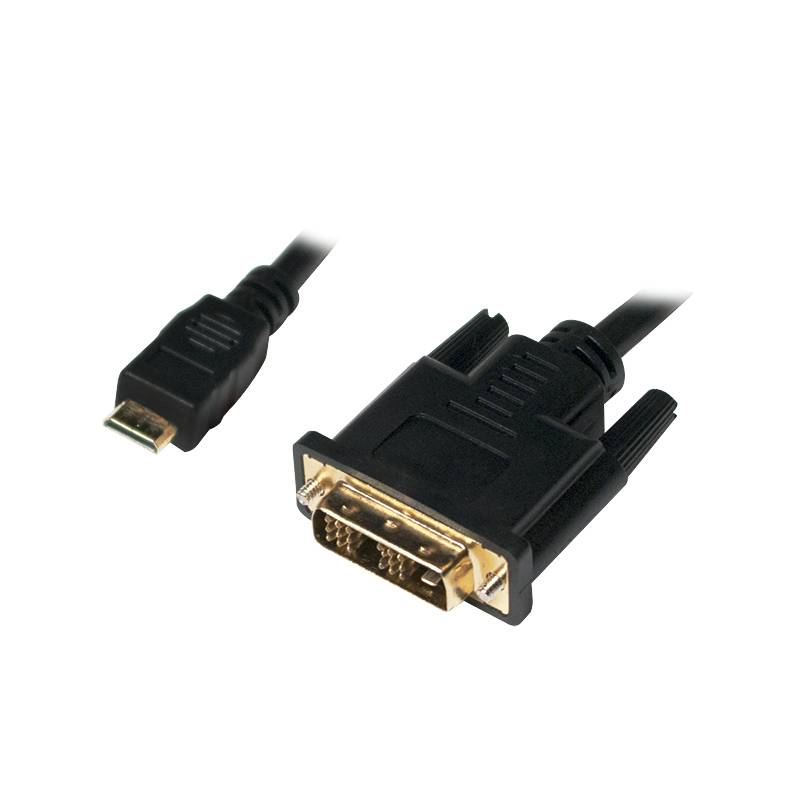 Mini HDMI naar DVI-D Single Link kabel / zwart - 1 meter-2