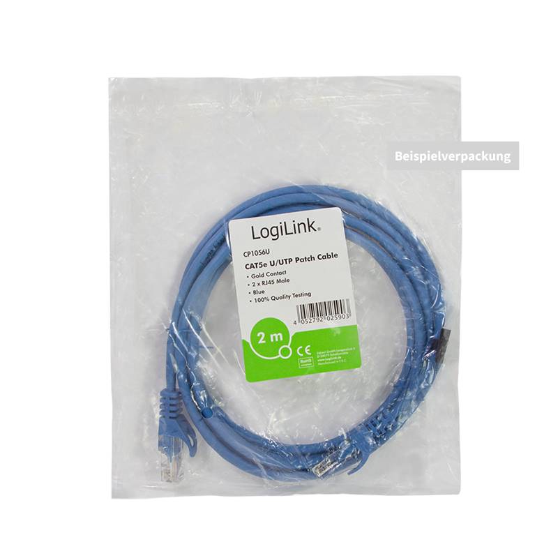 LOGILINK CP1066U Patch cord; U/UTP; Cat 5e; RJ45-stekker,aan beide zijden; koord - 1 stuk-2