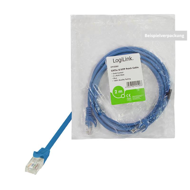 LOGILINK CP1066U Patch cord; U/UTP; Cat 5e; RJ45-stekker,aan beide zijden; koord - 1 stuk-3