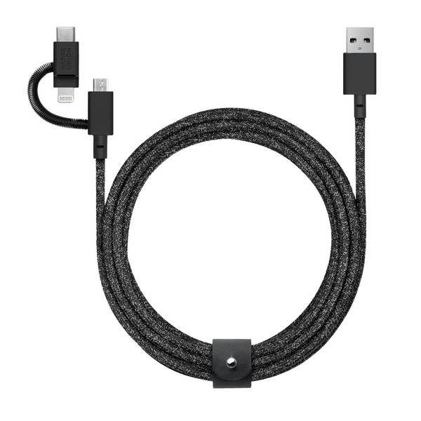 Native Union Belt Cable USB-A naar Lightning 1,2 m Zebra