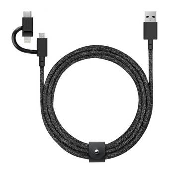 Native Union Belt Cable USB-A naar Lightning 1,2 m Zebra