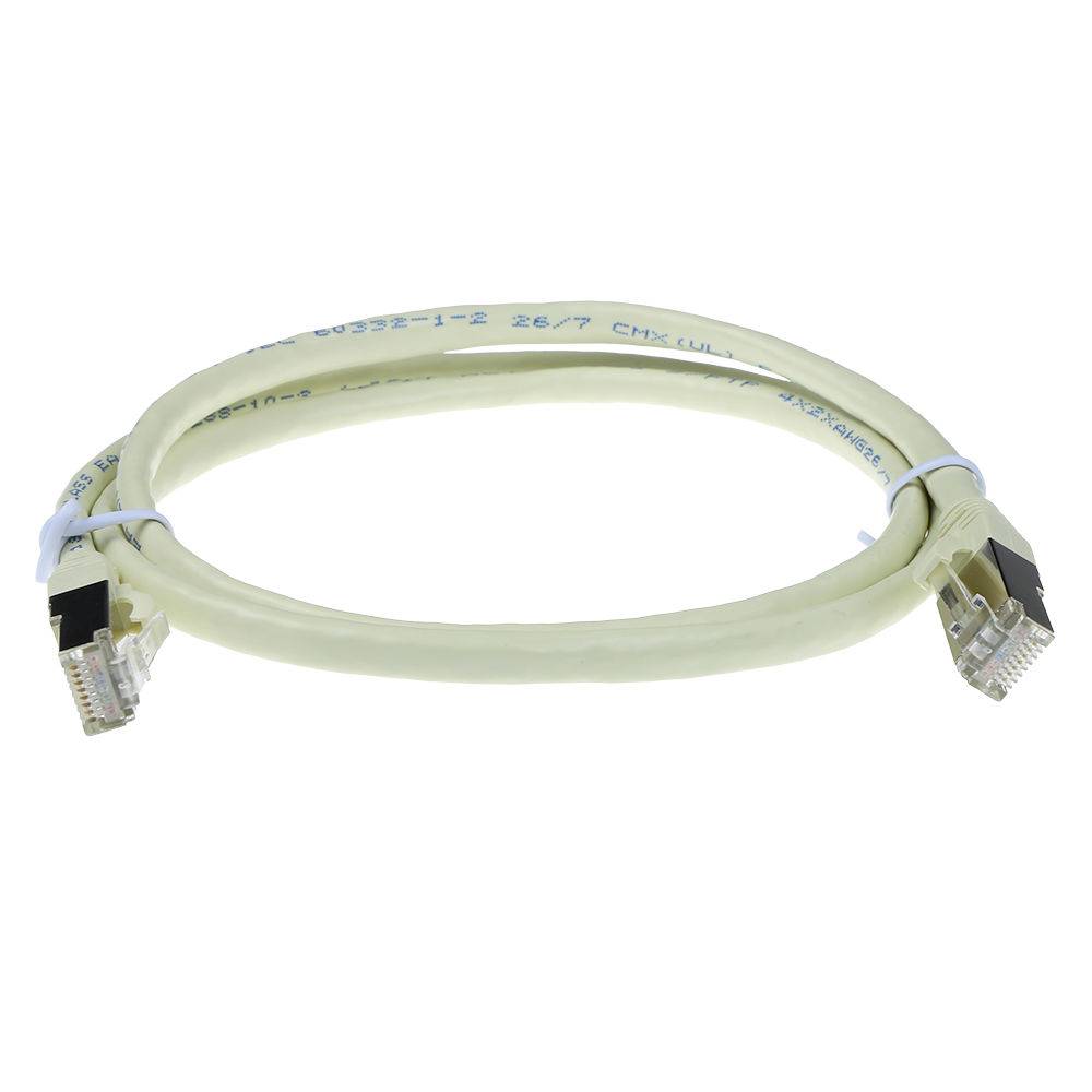 ACT FB6005 SFTP CAT6A Patchkabel Snagless Ivoor - 5 meter-1