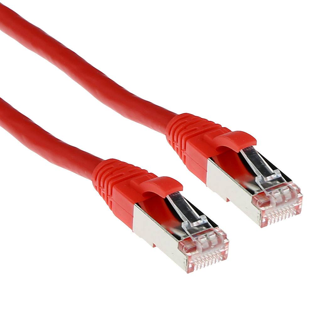 ACT FB6520 SFTP CAT6A Patchkabel Snagless | RJ45 Connectoren | Rood | 20 meter-0