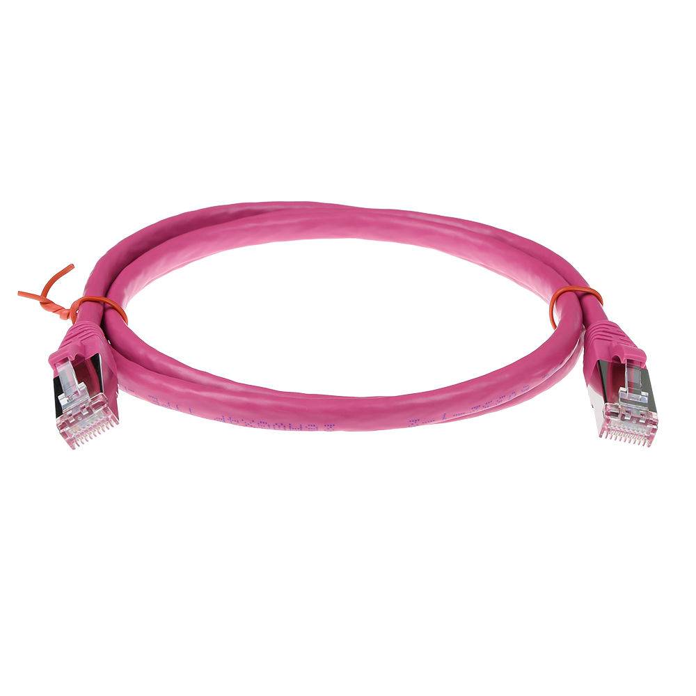 ACT FB2451 SFTP CAT6A Patchkabel Snagless | RJ45 Connectoren | Roze | 1,5 meter-1