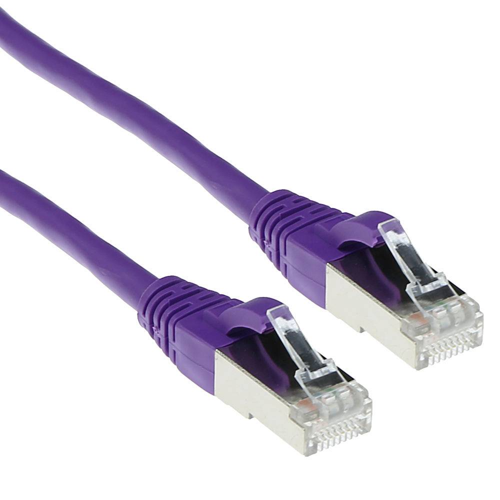 ACT FB2307 LSZH SFTP CAT6A Patchkabel Snagless Paars - 7 meter-0
