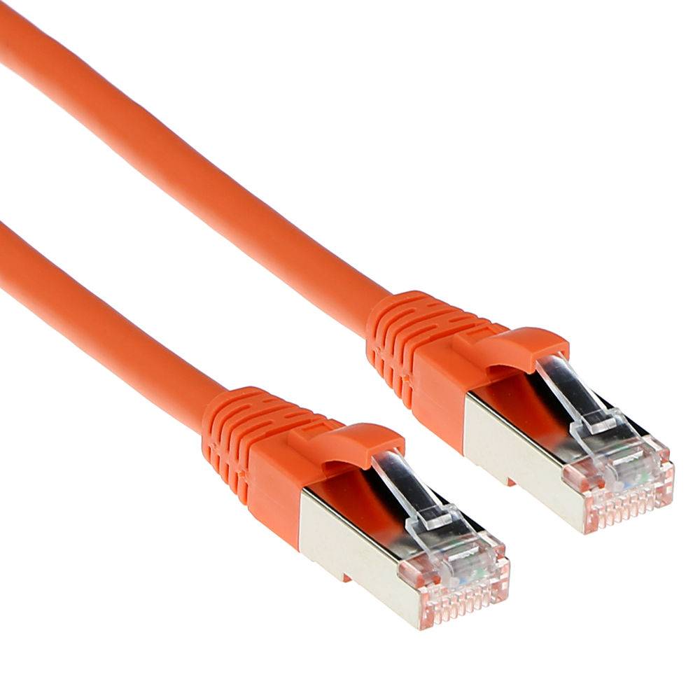 ACT FB2102 SFTP CAT6A Patchkabel Snagless | RJ45 Connectoren | Oranje | 2 meter-0
