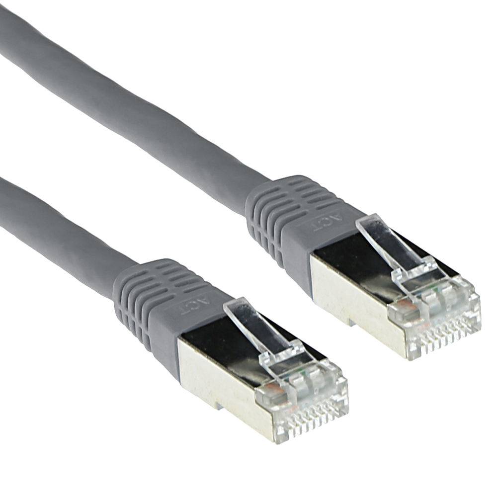 ACT FB2007 LSZH F/UTP CAT5E Patchkabel Grijs - 7 meter-0