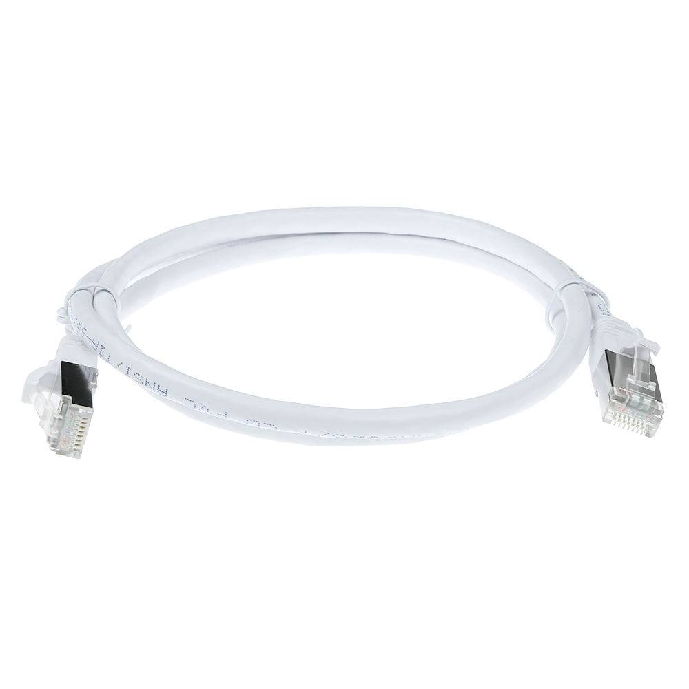 ACT FB6403 SFTP CAT6A Patchkabel Snagless | RJ45 Connectoren | Wit | 3 meter-1