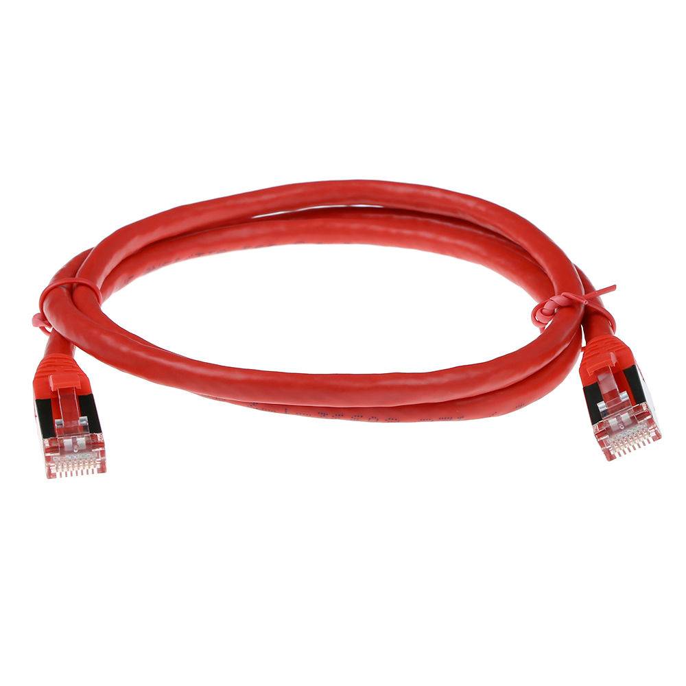 ACT FB6505 SFTP CAT6A Patchkabel Snagless | RJ45 Connectoren | Rood | 5 meter-1