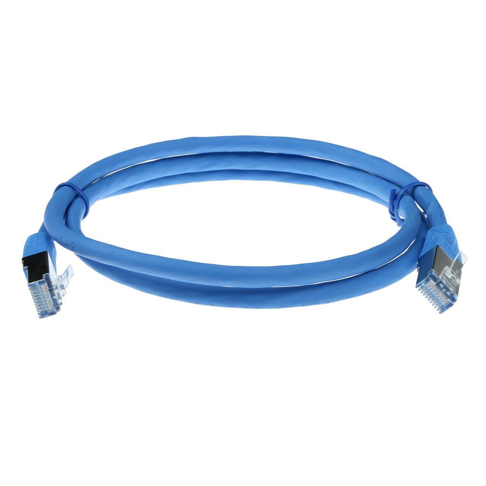 ACT FB9601 LSZH SFTP CAT6 Patchkabel Blauw - 1 meter-1