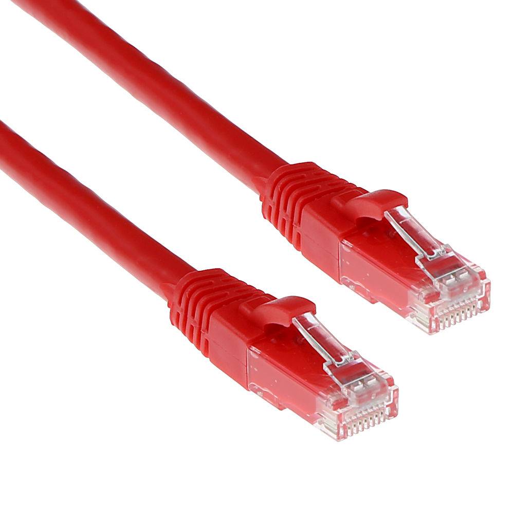 ACT IB2507 CAT6A U/UTP Patchkabel | Snagless | RJ45 Connectoren | Rood | 7 meter-0