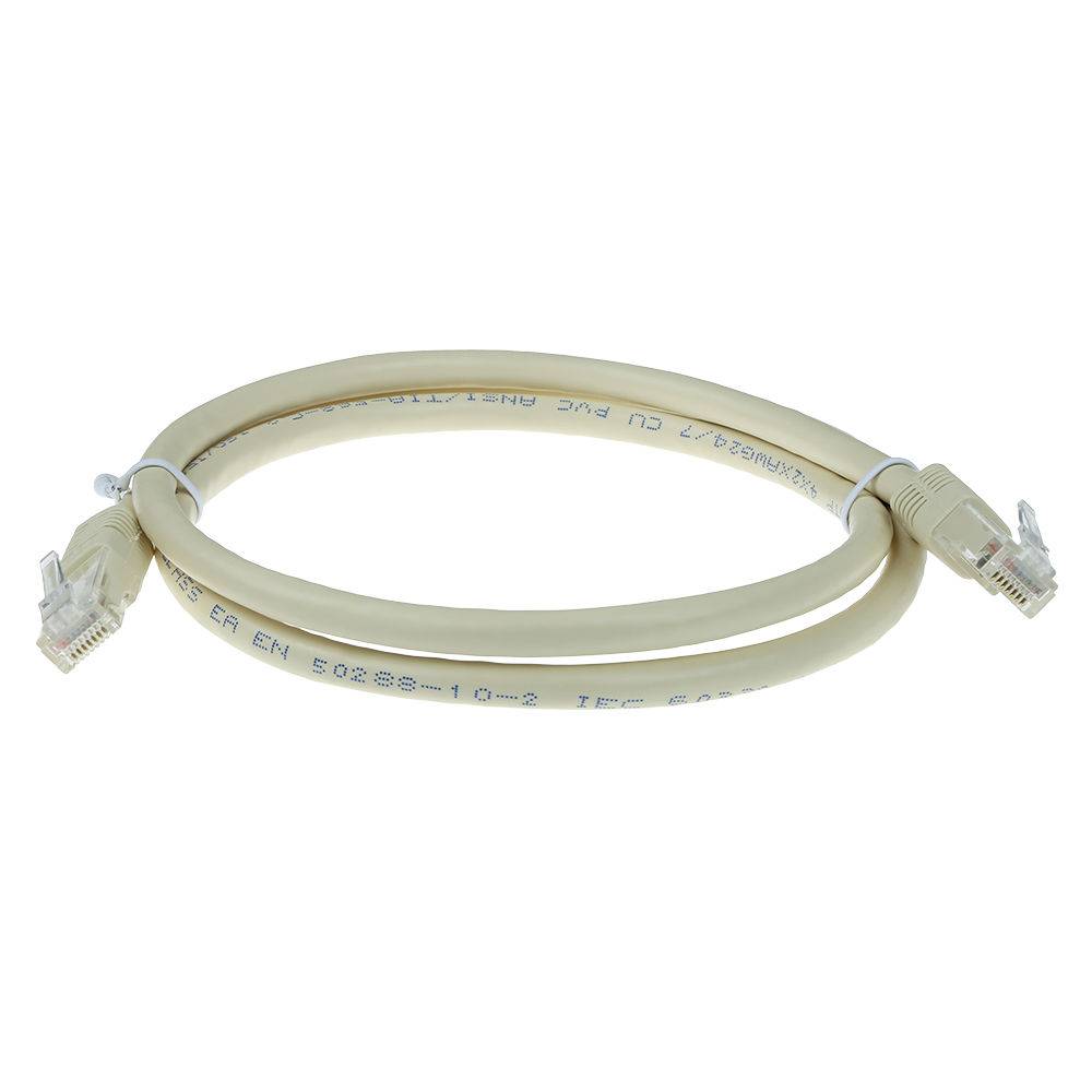 ACT IB3307 U/UTP CAT6A Patchkabels | RJ45 Connectoren | Ivoor | 7 meter-1