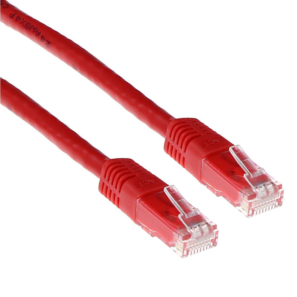 ACT IB3707 U/UTP CAT6A Patchkabel Rood - 7 meter-0