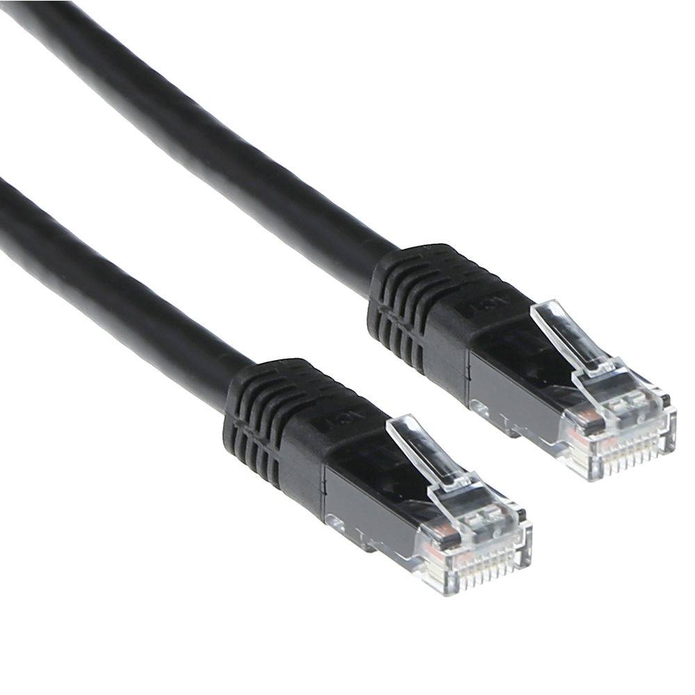 ACT IB3551 LSZH U/UTP CAT6A Patchkabel Zwart - 1,5 meter-0