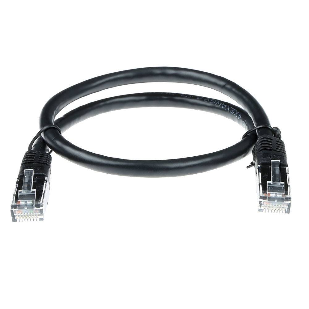 ACT IB3551 LSZH U/UTP CAT6A Patchkabel Zwart - 1,5 meter-1