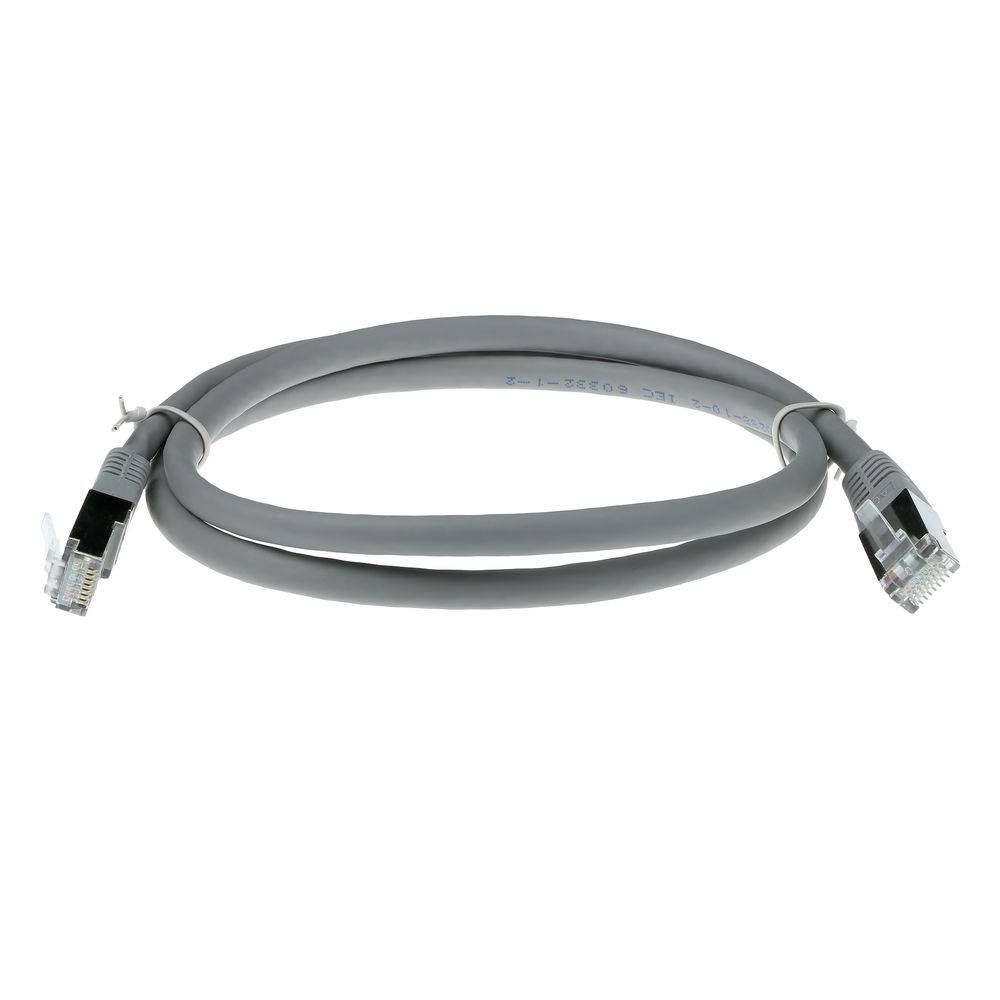 ACT IB4015 LSZH SFTP CAT6A Patchkabel Grijs - 15 meter-1