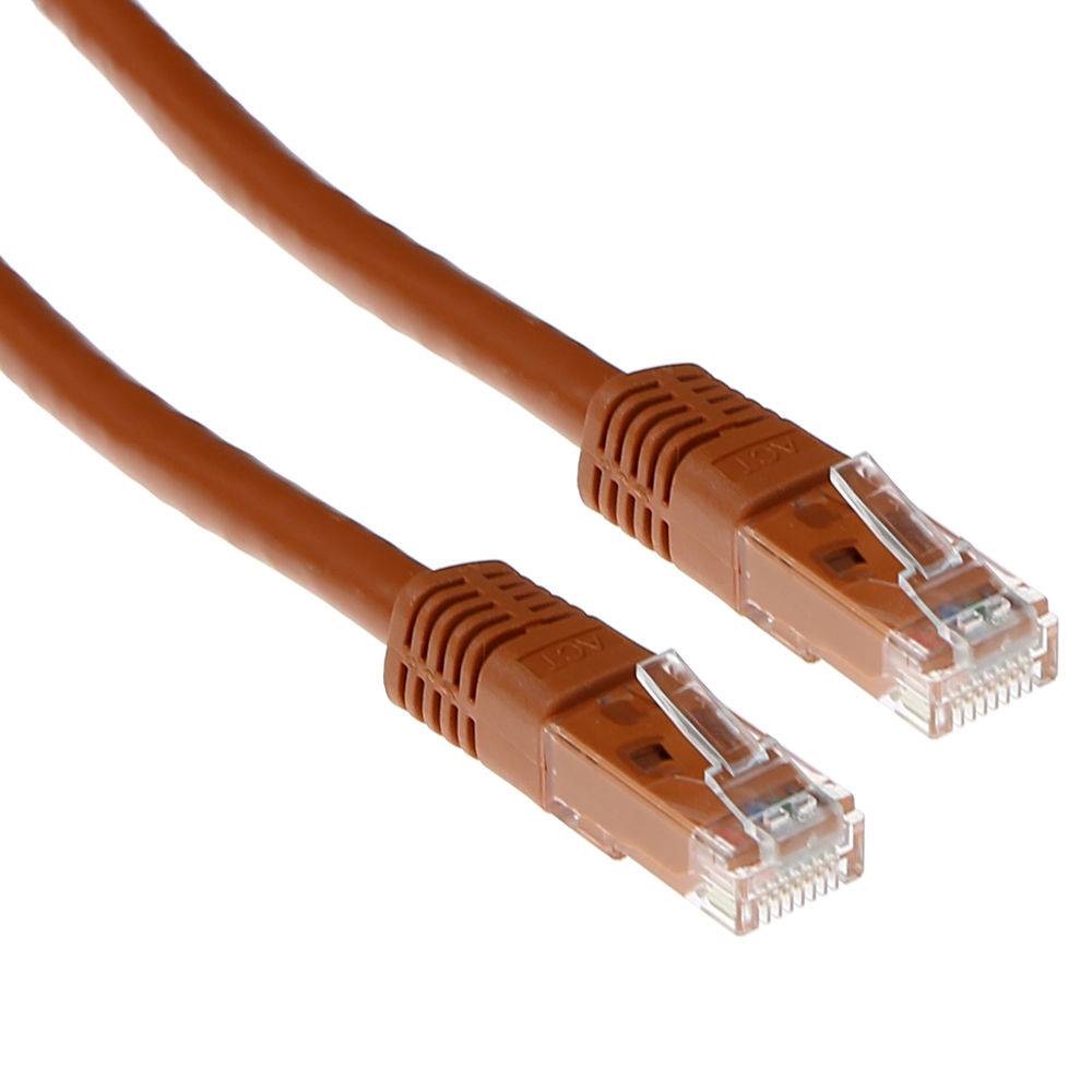 ACT IB4615 U/UTP CAT5E Patchkabel Bruin - 15 meter-0