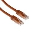 ACT IB4610 U/UTP CAT5E Patchkabel Bruin - 10 meter