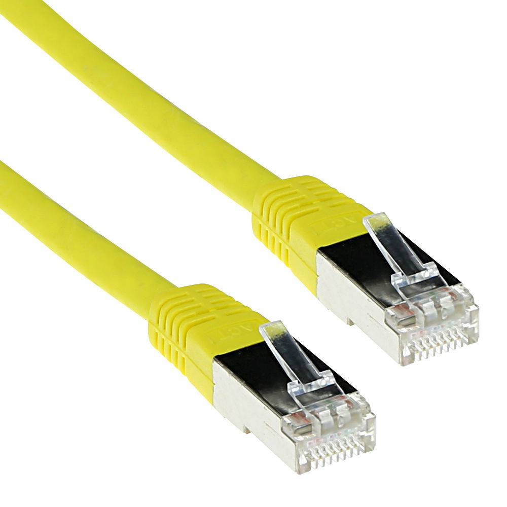 ACT IB9110 LSZH SFTP CAT6A Patchkabel Geel - 10 meter-0
