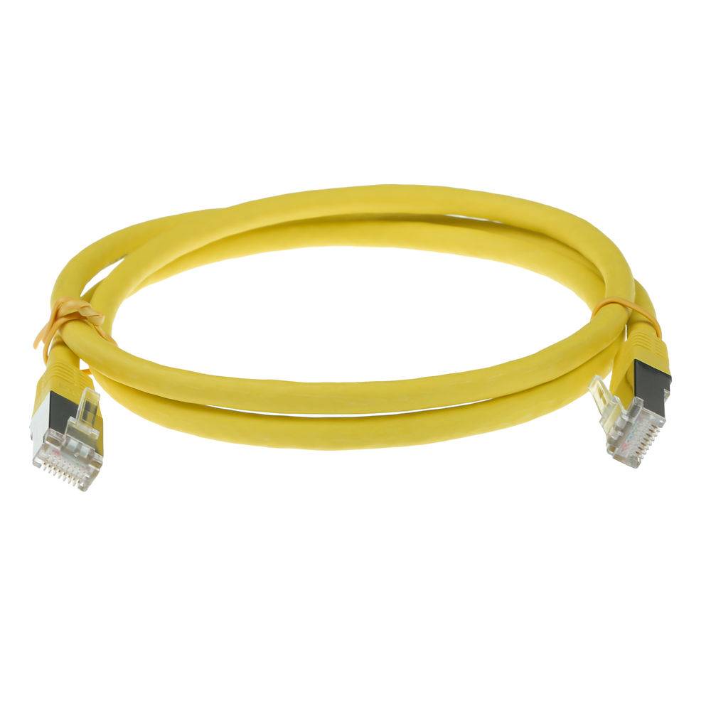 ACT IB9110 LSZH SFTP CAT6A Patchkabel Geel - 10 meter-1