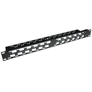 ACT PP1033 24-Poorts Keystone Jack 45 Graden Patchpaneel Zonder Connectoren