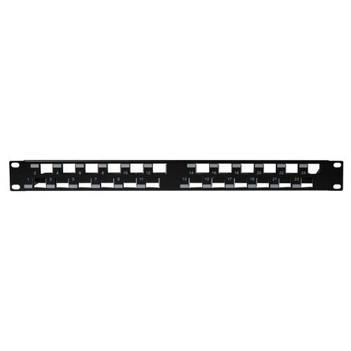 ACT PP1033 24-Poorts Keystone Jack 45 Graden Patchpaneel Zonder Connectoren-2