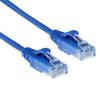 ACT DC9601 LSZH U/UTP CAT6 Datacenter Slimline Patchkabel Snagless | RJ45 Connectoren | Blauw | 1 meter