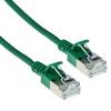 ACT DC7702 LSZH U/FTP CAT6A Datacenter Slimline Patchkabel Snagless | RJ45 Connectoren | Groen | 2 meter