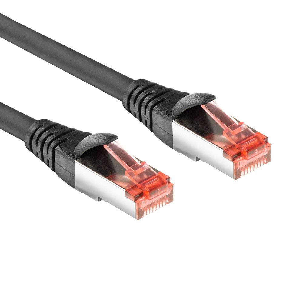 ACT FB5020 PVC U/FTP CAT6A High Flexibility Tangle-Free Patchkabel Snagless | RJ45 Connectoren | Zwart | 20 m…-0