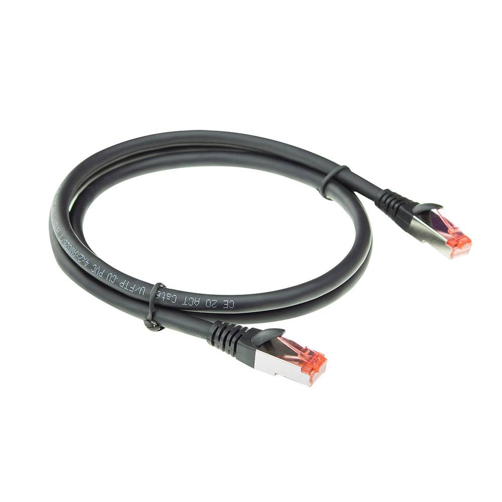 ACT FB5020 PVC U/FTP CAT6A High Flexibility Tangle-Free Patchkabel Snagless | RJ45 Connectoren | Zwart | 20 m…-1